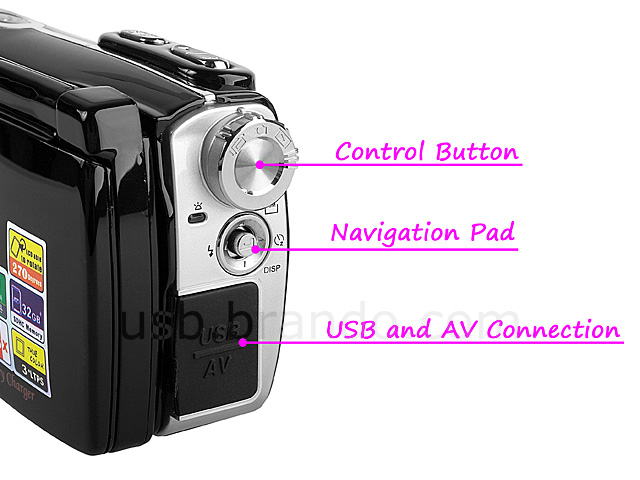 Digital Video Camcorder with Solar Charger