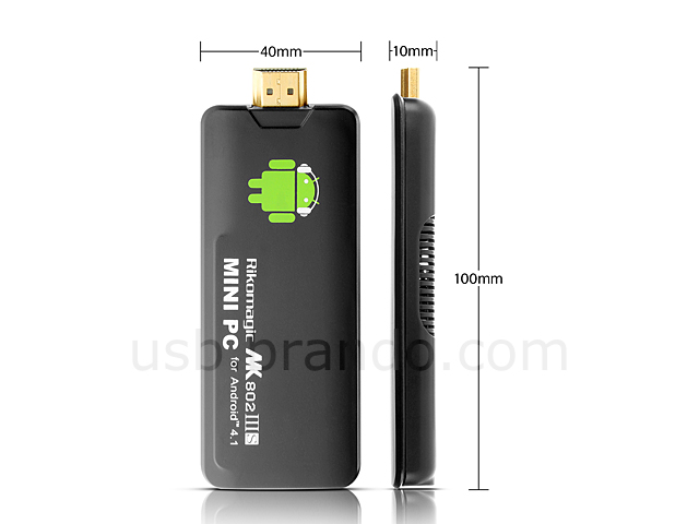 MK802 IIIS Dual-Core Bluetooth Android 4.1 Thumb PC