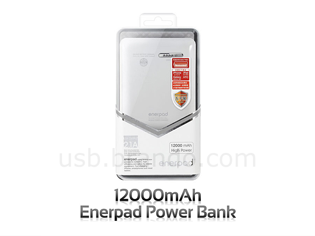 Enerpad Power Bank 12,000mAh