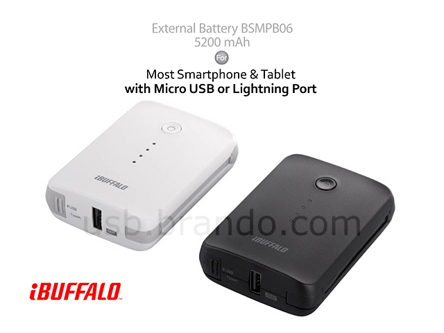 iBuffalo External Battery BSMPB06 - 5,200mAh