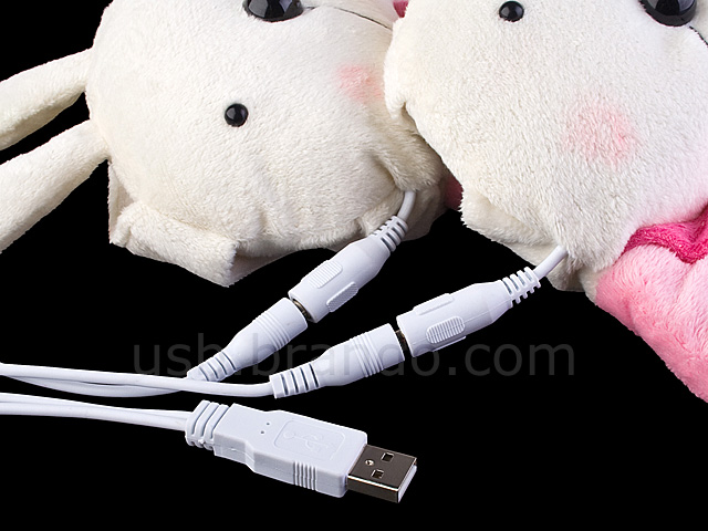 USB Rabbit Heating Gloves