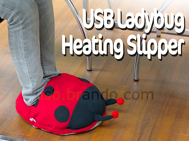 USB Ladybug Heating Slipper