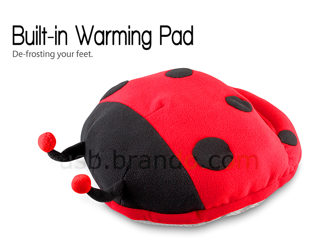 USB Ladybug Heating Slipper