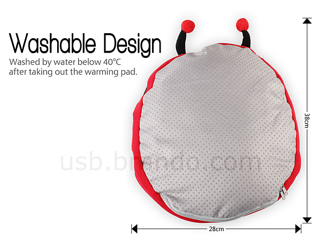 USB Ladybug Heating Slipper